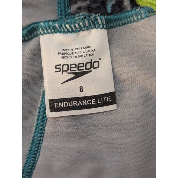 Speedo Endurance Lite Sports Bra - Abstract Print - Women's Size 8 - Picture 2 of 4